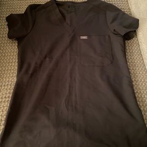 Limited edition FIGS Charcoal Catarina scrub top